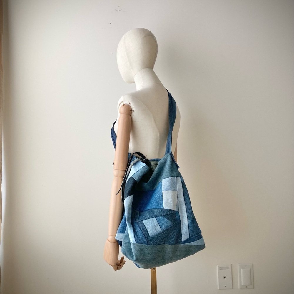 joodito origami japanese dumpling bag sling oversized slouchy hobo crossbody eco - Picture 6 of 10